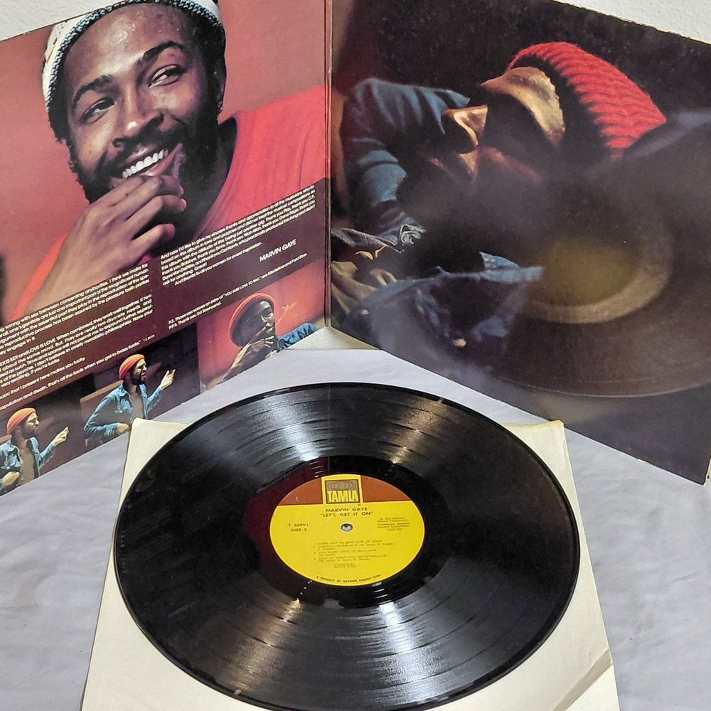 Marvin Gaye Let's Get It On Vinyl LP 1973 Tamla T329V1 Gatefold Motown Soul